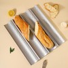 Baguette Baking Tray,Bread Baking Tray,Bread Molds Pans for 4 Wave
