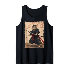 Samurai Mouse Art - Ukiyo-e Warrior Tank Top