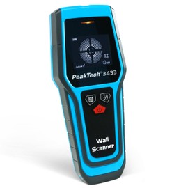PeakTech 3433 - Wall Scanner [3 Year Manufacturer Warranty] Line Detector, Line Finder, Metal Detector Wall, Wall Scanner, Line Finder Impu, Detector Voltage Metal & Beam, Stud Finder