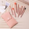 Mini 8-Piece Makeup Brush Pouch Set UC-0077 Pink/ONE 2ea