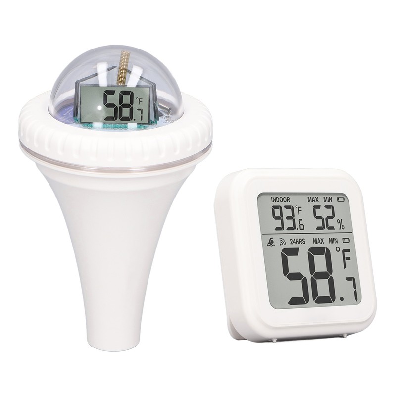 Wireless Pool Thermometer High Accuracy Time Data Recording Waterproof Digital