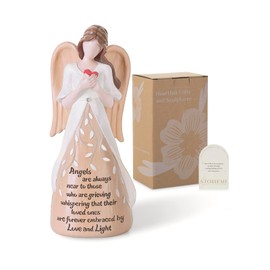 Storieme Loss of Mother Sympathy Gifts: Mom Passing Memorial Angel Figurines - Bereavement Remembrance Gift in Memory of Father Sister Brother Husband Wife