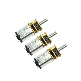 CHANCS Electric Micro Motor N20 DC Gear Motor DC 6V 86RPM Micro Robot Smart Car Motor DIY Plane Model Small Gear Motor Kit Hobby Geared 3PCS