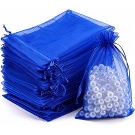 200 Piezas Bolsas de Organza, 7X9 CM Organza Bolsas de Regalo, Bolsas de Dulces para Boda, Fiesta, Cumpleaños, Navidad, Joyería, Caramelos, Auriculares, Recuerdos y Souvenirs