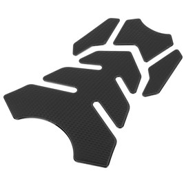 F FIERCE CYCLE Tank Pad Tank Protector for Motorcycles, 3D PVC Rubber Pad Sticker Protects the Tank, Suitable for All Standard Motorcycle Tanks – Motif Pad Black