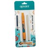 ZPStyle Retractable Click Pencil Eraser, Orange Body, Pack of 1,