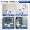Wenko 18172100 Bathroom wiper Gela, shiny for bath and shower,