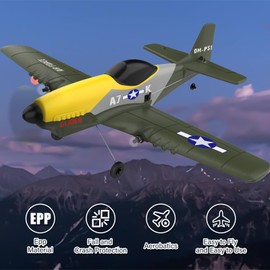 OMNANGO 3 Channel RC Plane with 2.4GHz Remote Control & 6-Axis Gyro Stabilizer-RC Jet Plane for Adults and Kids 8-12-Hobby Remote Control Airplane with Beginner Friendly RC Airplane