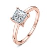 JewelryPalace Princess Cut 1ct Cubic Zirconia Solitaire Promise Ring Women's