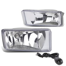 DNA MOTORING FL-ZTL-802-CH Fog Light With Switch Driver & Passenger Side [Compatible with 07-08 Escalade / 07-13 Avalanche / 07-14 Silverado / 07-15 Sierra]