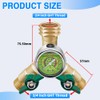 Brass Garden Hose Splitter Full Flow, Hose Splitter 2 Way