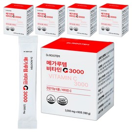 Dr. Rootem Genuine Mega Rootem Vitamin C 3000, 180g, 5 units / 닥터루템 정품 메가루템 비타민C 3000, 180g, 5개