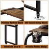 GiftGo Overbed Table with Wheels Rolling Laptop Desk Cart Table