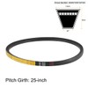 sourcing map A25 Drive V-Belts 25" Pitch Length 13mm Width