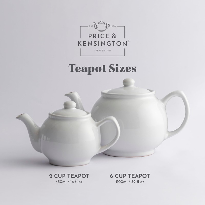 Price & Kensington Stoneware Teapot Grey Matt 6 Cup (1100ml)