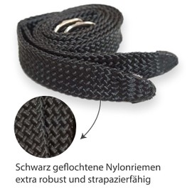 Pferdelinis Spur Straps in Black, Pack of 2 for Spurs, Replacement Strap, Adjustable Size, Perfect Fixation of Riding Spurs