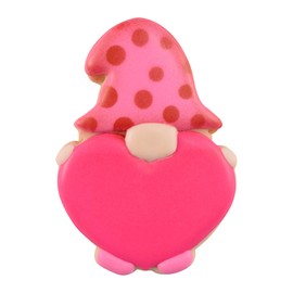 R&M Garden Gnome, Cute Gnome, Holiday Gnome, Elf Cookie Cutter, 3.75" Tinplated Steel, Silver