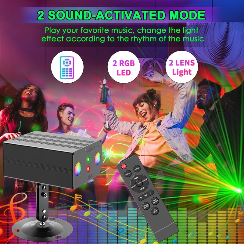 Party Lights,Disco DJ Strobe Light Rave Stage Projector Effect Dance