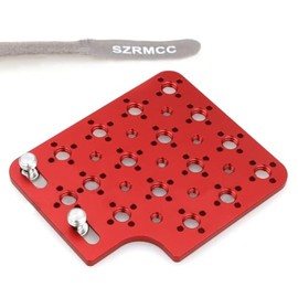 SZRMCC Alexa Mini/Mini LF Expansion Side Panel Kit 1/4" 3/8" Thread Cold Shoe Side Panel Plate for ARRI RED Canon Sony Cinema Camera (Red)