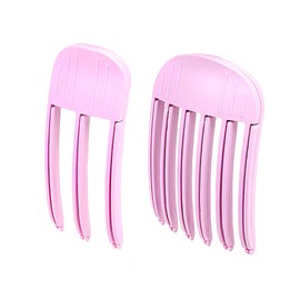 Root Booster Clips for Voluminous Hair, Add Volume to Thin or Flat Hair, Easy to Use for Sleek Fluffy Bangs (Light Pink, 2-Pack)