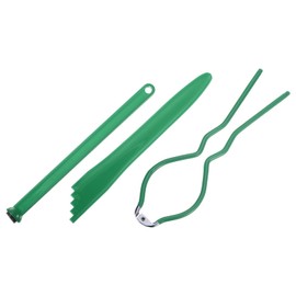 QUARKZMAN Pack of 5 Canning Accessories, Electroplated Canning Tool Kits Included, Bubble Plopper, Jar Lid Lifter, Jar Wrench for Regular Ball Jars, Mason Jars, Green