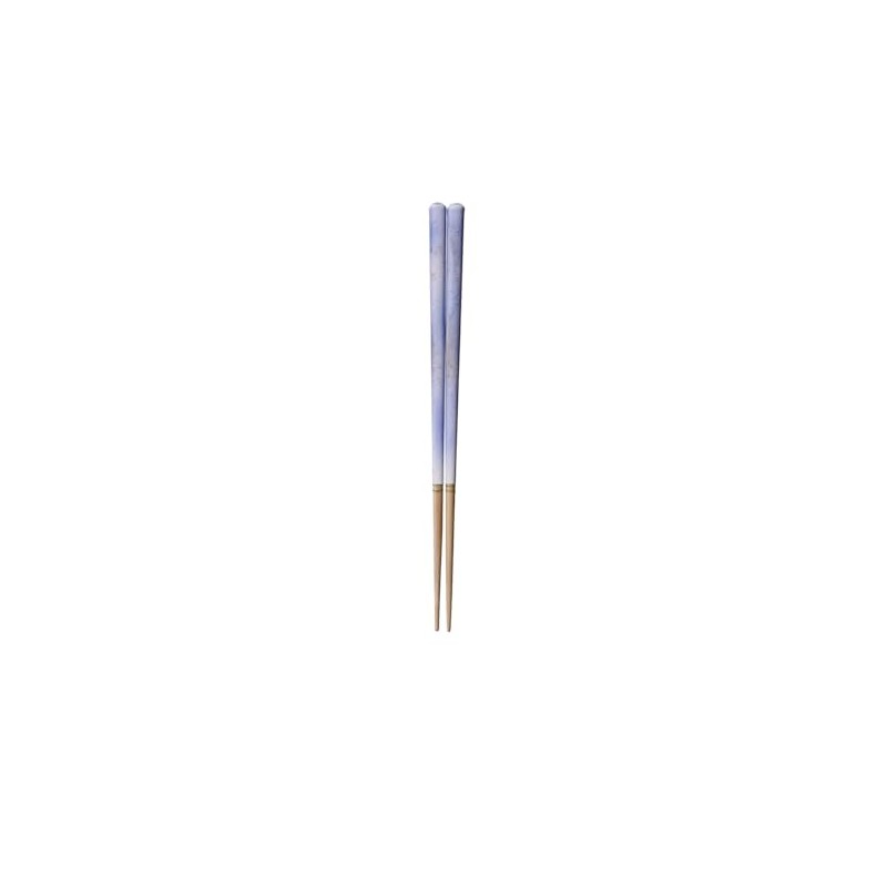 Kawai 127583 Mother of Pearl Hamakaze Chopsticks Blue 9.1 inches