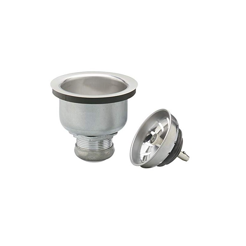 Keeney 1434SS Deep Cup Sink Strainer with Power Ball Basket,