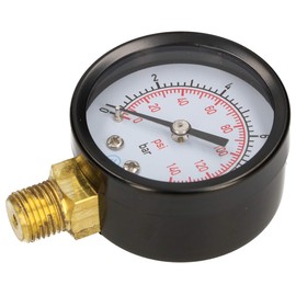 KOTARBAU® 0-10 Bar Pressure Gauge Side Connection Thread 1/4 Inch Diameter 52 mm Pressure Gauge Liquid and Gas Pressure Gauge
