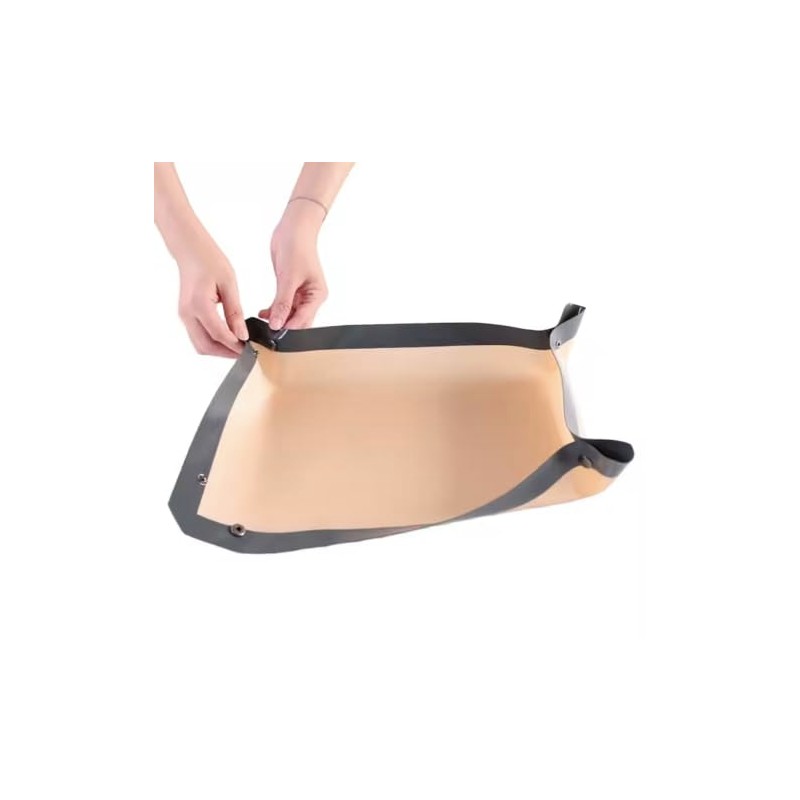 Virtue Silionce Baking mat with Buttons, Spill-Proof, Leak Proof Oven