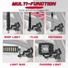 OFFROADTOWN UTV Whip Mounting Bracket Adjustable Whip Light Flag Mount