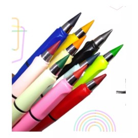 Codalis 12 Lápices Infinito Mágico Con Borrador Colores Infinito