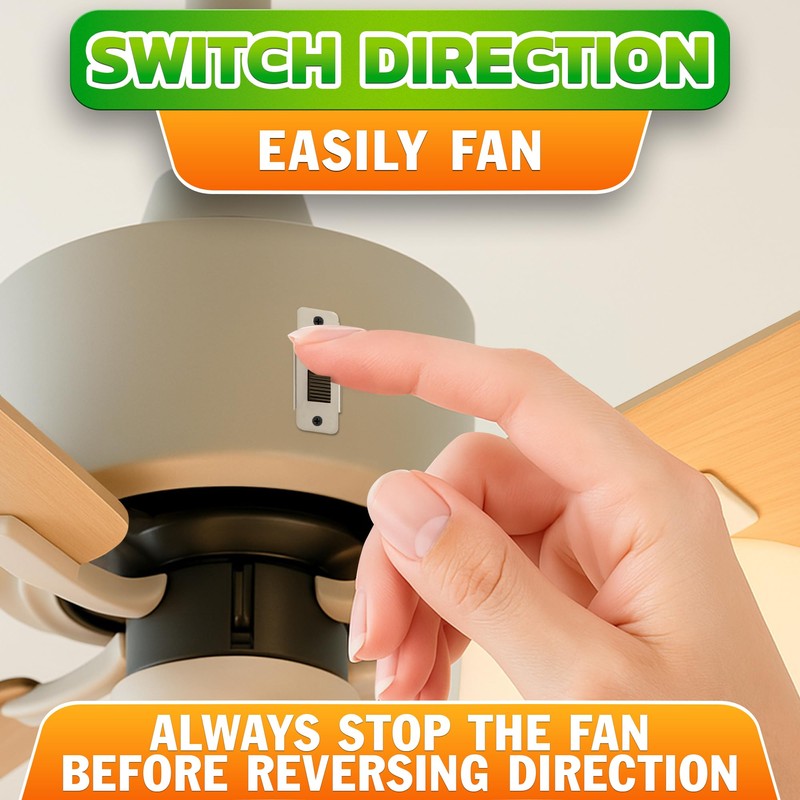 Fan Speed Control Switch 6-Pin Toggle – Reverse Ceiling Fan