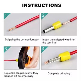 SLNXA 2120 Pcs Terminales Aisladas de Ferrules Conectores de Alambre Kit Conector Eléctrico Conectores Rápidos Spade de Cableado Terminales de Crimpado de Cable Aislado Terminal Prensado en Frío