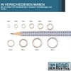 Key Ring 40mm Hardened Nickel-Plated Pack of 25