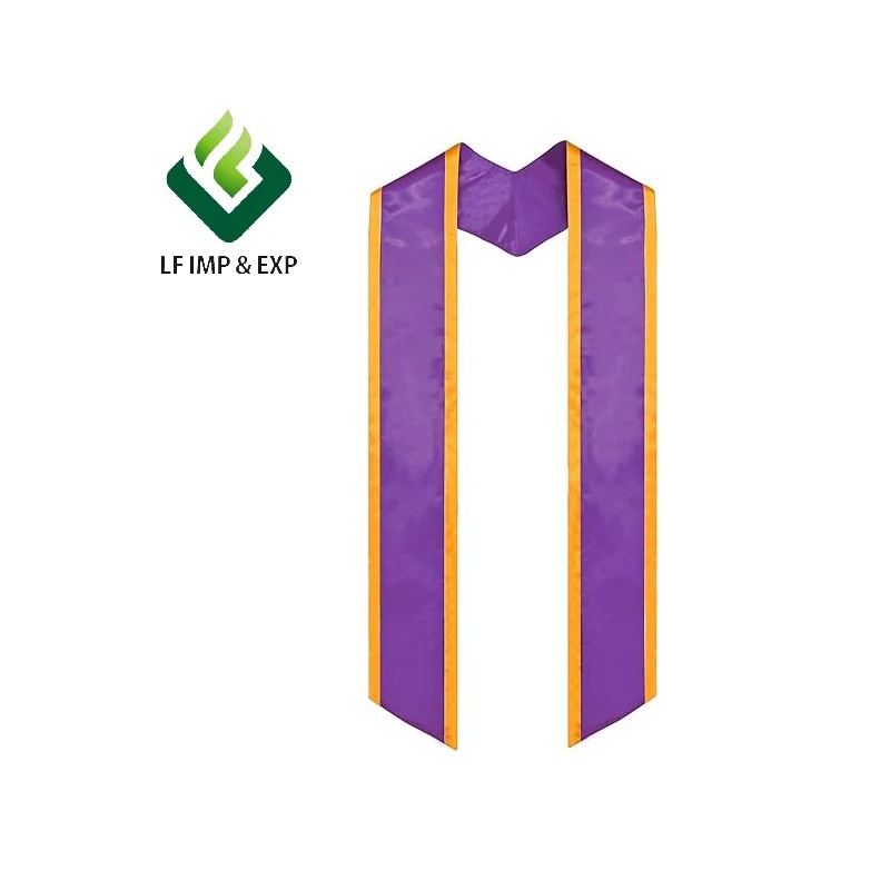 Wholesale Graduation Stole With Trim in Various ColorsSize: 72", Color: