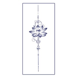 Gel Luna semi-permanent lettering summer body tattoo sticker, T152, 1 piece / 젤루나 반영구 레터링 여름 바디 타투 스티커, T152, 1개