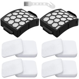 LA502, LA322, LA702 Filters Compatible with Shark Rotator Navigator Lift-Away ADV DuoClean PowerFins Upright Vacuum Model LA502, LA322, LA301, LA300, LA455, LA702, LA360, 2 HEPA+4 Foam+4 Felt Filters