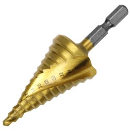 SK11 SSD-6 Hexagonal Shaft Spiral Step Drill for Stainless Steel 0.1 - 1.2 inches (4 - 30 mm)