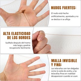 Kit de 90 Piezas, Redes para Cabello y Horquillas Invisibles, Café Red para ballet y red para cabello cocina con malla elástica para chongo, danza, enfermería, pelucas y uso diario
