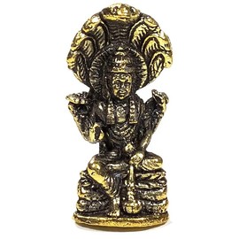 Panotophia Miniatur Vishnu - 20 g; 3.5 cm Figur Messing