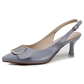 VenusCelia - Zapatos de tacón para mujer, Azul, 9 US