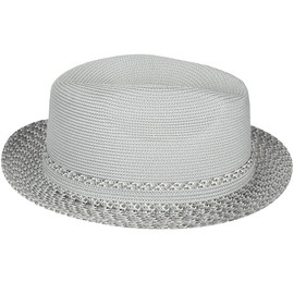 Bailey of Hollywood Men's Mannesroe Braided Fedora Trilby Hat, Overcast, XL