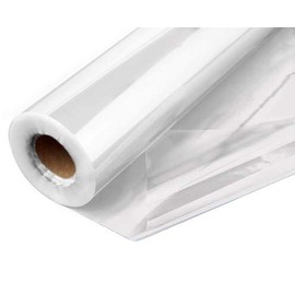 Purple Q Crafts Clear Cellophane Wrap Roll 31.5 Inches Wide by 100 Feet Long Thick Cellophane Roll for Baskets Gifts Flowers Food Safe Cello Rolls (Folded on 16" Roll - Unfolds to 31.5" Wide) (32"x100')