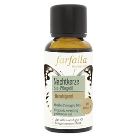 farfalla Nachtkerze Bio-Pflegeöl - 30ml - Unterstützt die Hautregeneration & Feuchtigkeit - Mit Linolsäure & Gamma-Linolensäure - Beruhigt & Glättet - 100% zertifizierte Naturkosmetik