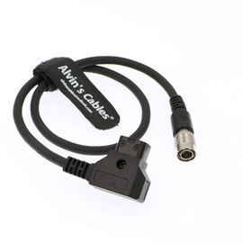 Alvin's Cables Hirose 4 Pin Male to D-Tap Power Cable for Sound Device ZAXCOM 45CM
