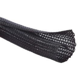 Alex Tech Protector de cable de 10 pies a 1 pulgada, funda dividida para cable USB, cable de alimentación, cable de audio y video, protege al gato de cables de masticación, color negro