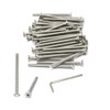 iexcell 50 Pcs M4 x 55mm Thread Pitch 0.7 mm