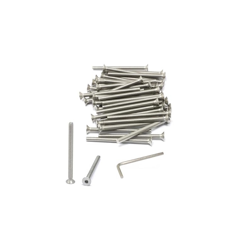 iexcell 50 Pcs M4 x 55mm Thread Pitch 0.7 mm