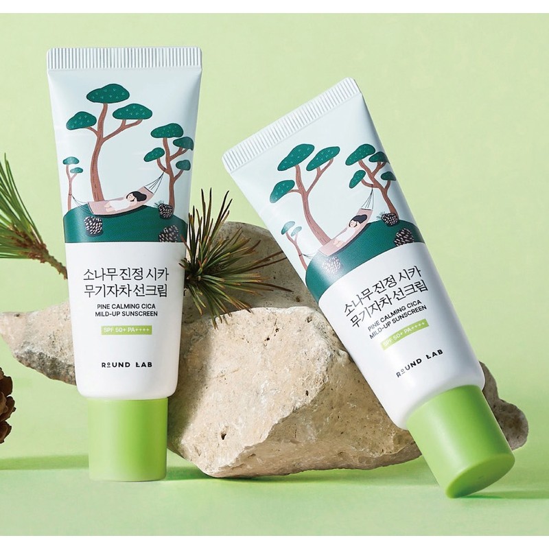 라운드랩 소나무 진정 시카 무기자차 선크림 SPF50+ PA++++ Round Lab