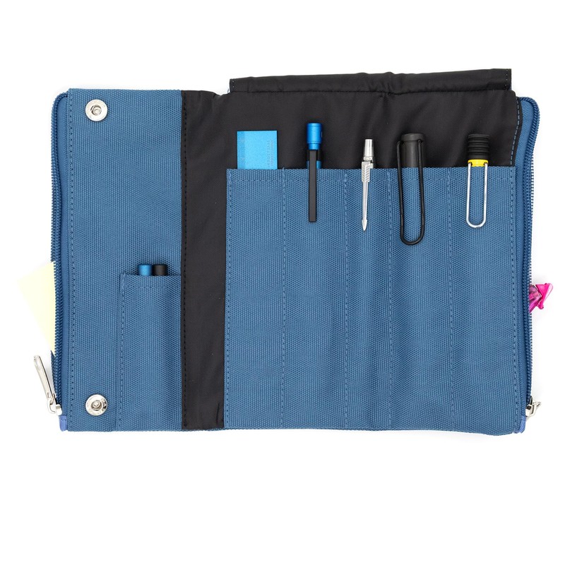 Luddite LDREP-BNPNE-27 Pen Case, Bendy Pen Case, Blue Gray